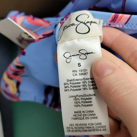 Jessica Simpson Palmy Days Cami One Piece Swimsuit - Picture 7 of 9